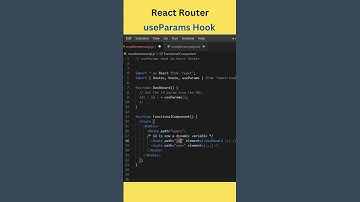 Must Know #react router useParams hook concept #shorts #hindi