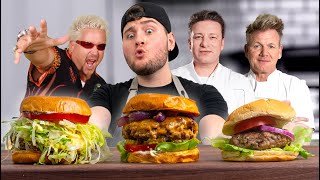 Which Celebrity Chef Has The BEST Burger Recipe? (Gordon Ramsay vs. Guy Fieri vs. Jamie Oliver)