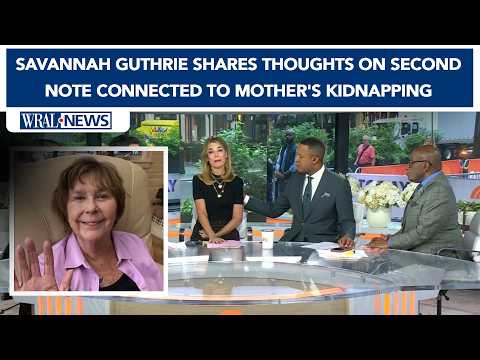 'We are in agony' | Savannah Guthrie shares thoughts on second note connected to mother's kidnapping