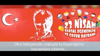 23 Nisan Ulusal Egemenlik ve Çocuk Bayramı