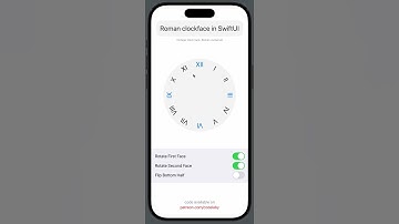 Roman clockface in SwiftUI