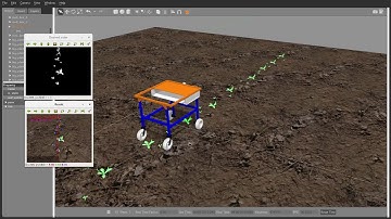 Simulation of Crop Row Following in Gazebo And ROS - AgriBot