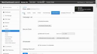 How to assign a wholesale customer in Business Catalyst
