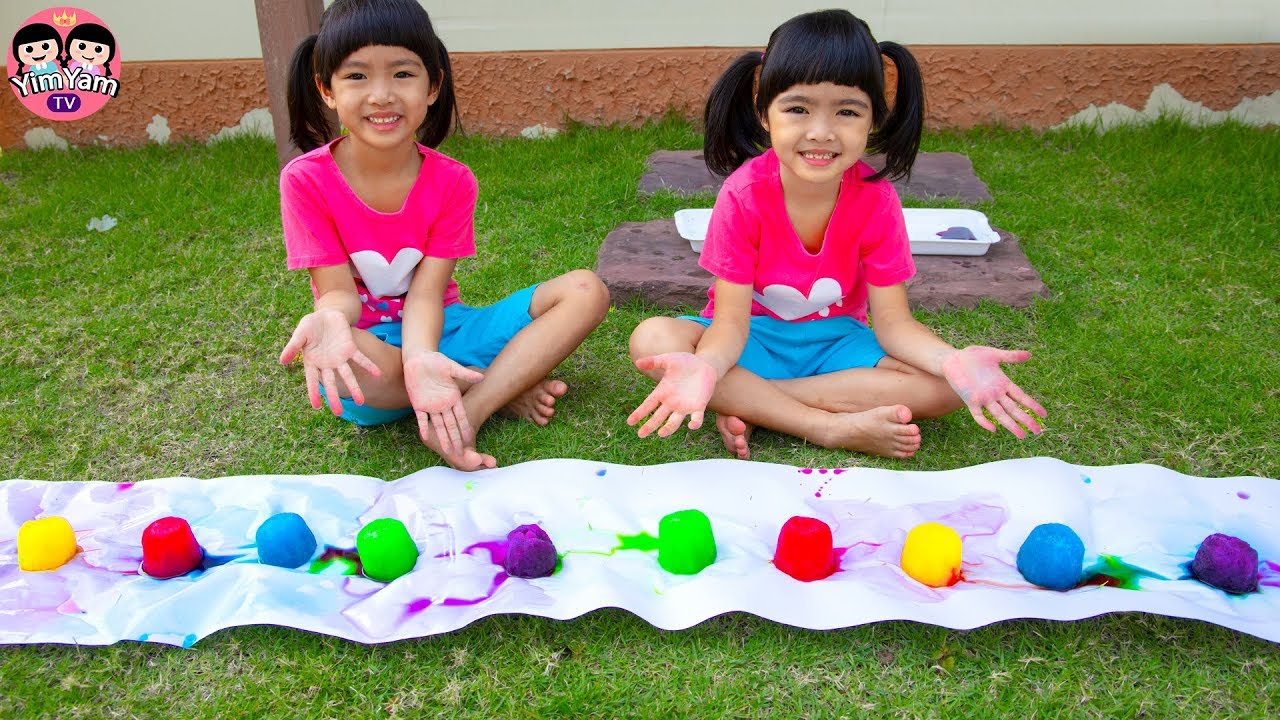 หนูยิ้มหนูแย้ม | น้ำแข็งสีระบายกระดาษ Kids Activity