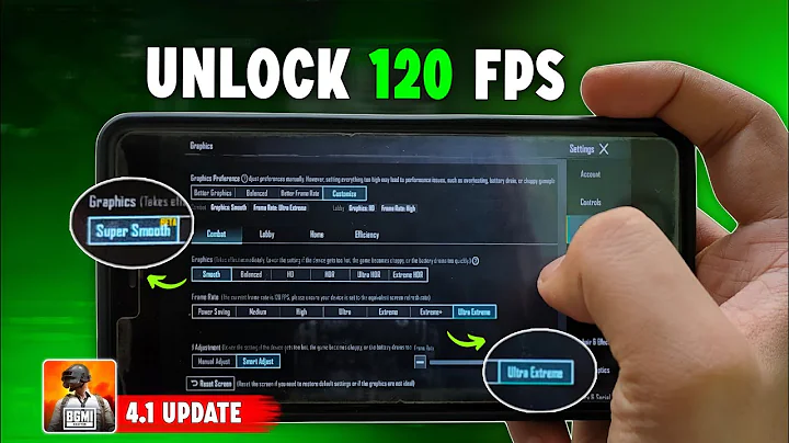 Unlock 120 FPS Super Smooth Graphics in BGMI New Update 4.1 | 120 FPS in BGMI