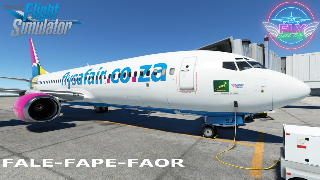 LIVE! | MSFS | FlySafair! | PMDG 737-800 + GSX Pro - YouTube