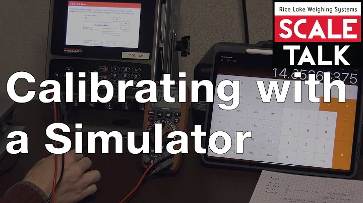 ScaleTalk: Calibrating a Scale, Method 4 - Calibrating with a Simulator