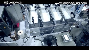 Salt / sugar packing machine with 4 head weigher