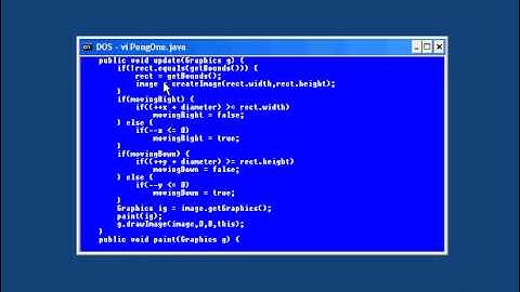 57.Java Intro -Chapter08.Simple Animation-Lesson5.Pong Program One.