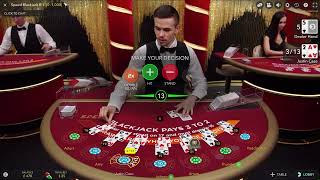 Evolution Speed Blackjack Gameplay