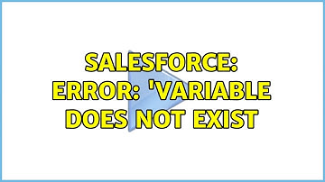Salesforce: ERROR: 