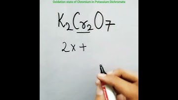 Oxidation  State of chromium in K2Cr2O7#chemistry#class12 #class11#science #jeemains#neet #redox Rxn