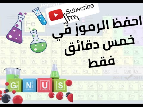 اسهل طريقه لحفظ الرموز الكيميائيه   و فهم المعادلات الكيميائيه حسب النظام الجديد الحلقه 
