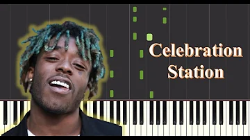 Celebration Station Piano-Lil Uzi Vert (piano tutorial Synthesia)