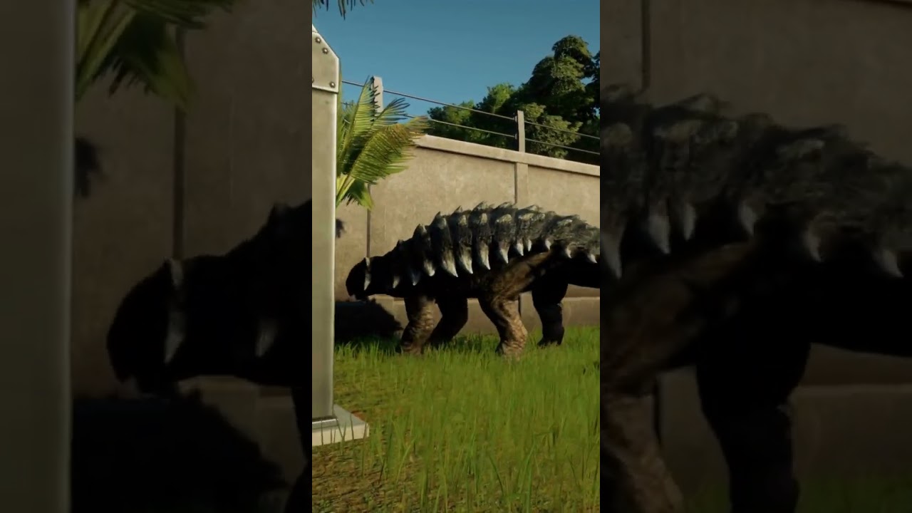 Ankylosaurus attack wall - JWE2 (JPOG mod)