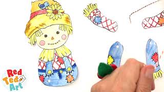 How to make an articulated paper puppet with split pins