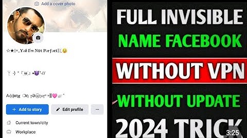 How to create invisible name on facebook 2024 | Create Full invisible Facebook id new trick 2024
