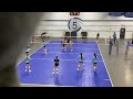 Impact 16-1 vs. Kokoro Volleyball 15-2 (1st Set 25-19)