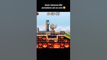 Sonic Advance idle animations are so cute 😄 #sonic #shorts