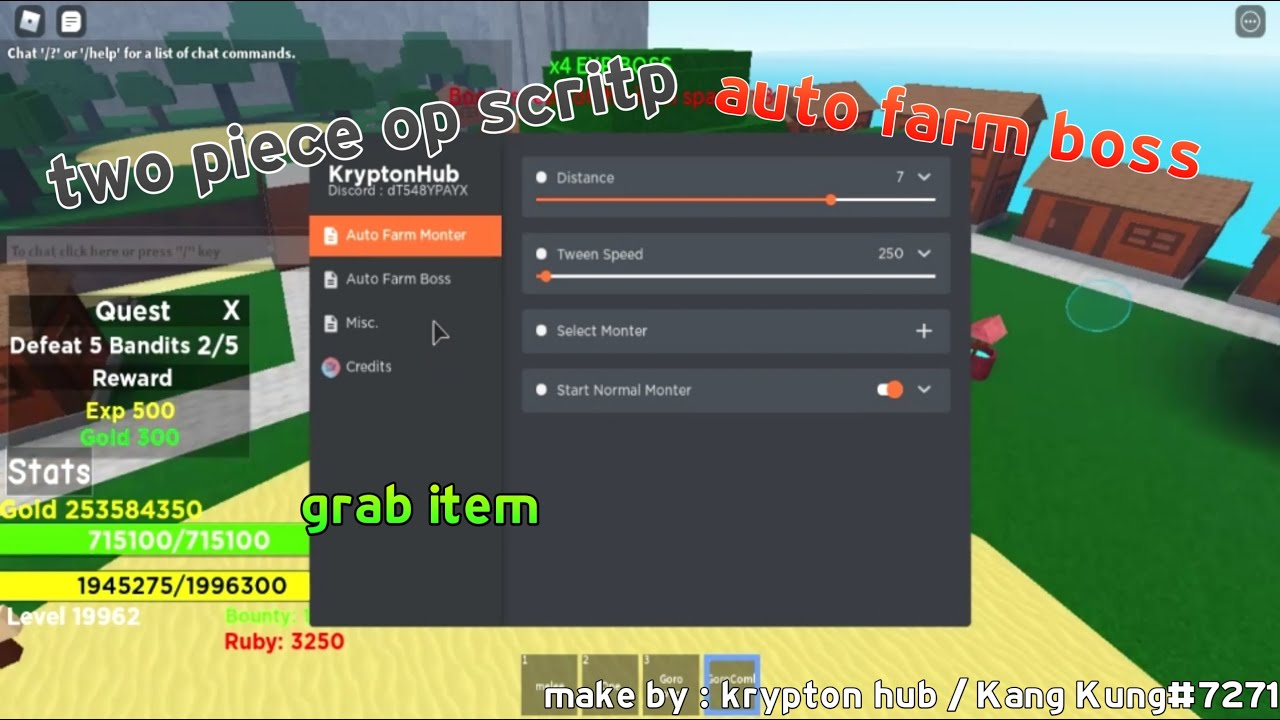 New OP Roblox Two Piece Gui Script/Hack Auto Farm, Kill All *2021* 