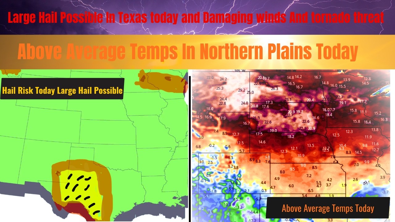 Large Hail Possible In Texas Today and Damaging Winds - YouTube