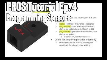 PROS Tutorial Ep. 4:  Programming Sensors and Switches