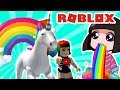 Проводник ЕДИНОРОГОВ в Роблокс - Радужный паркур в ROBLOX Obby челлендж