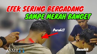 ASMR 💆 EFEK SERING BERGADANG SAMPE MERAH-MERAH DI HEAD MASSAGE
