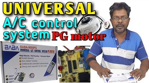 Universal A/C control system PG motor/How to install split ac Universal pcb board