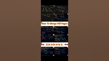 How to Merge Pdf Pages 4 in 1 or 2 in 1 #mindopener #ytshorts ##youtubeshorts #facts