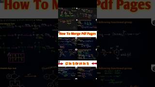 How to Merge Pdf Pages 4 in 1 or 2 in 1 #mindopener #ytshorts ##youtubeshorts #facts