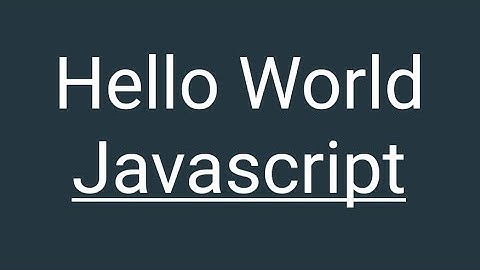 Hello world in java script in Hindi