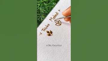 Easy trick for mehndi design || #mehndi #henna  #shorts​ #ytshorts​ #art​