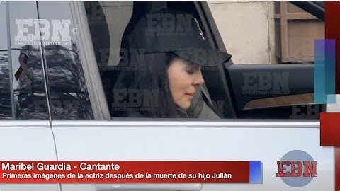 Primeras imágenes de MARIBEL GUARDIA después de la muerte de su hijo JULIÁN FIGUEROA | Q.E.P.D