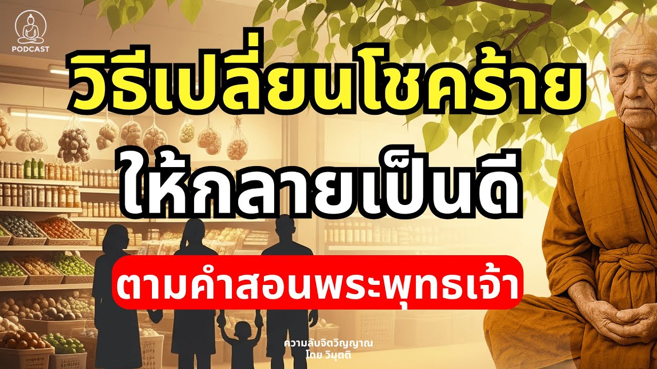 วิธีเปลี่ยนโชคร้ายให้กลายเป็นดี ตามคำสอนพระพุทธเจ้า / ความลับจิตวิญญาณ