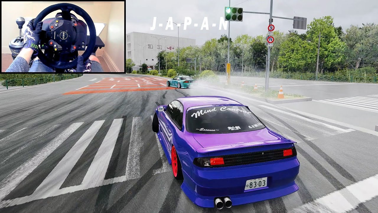 Real Japan Street Drift Spot (Oi Wharf!) Gameplay | Steering Wheel