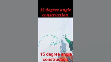 how to construct 15 degree angle / 15 degree angle construction #shorts #trending #viral #video