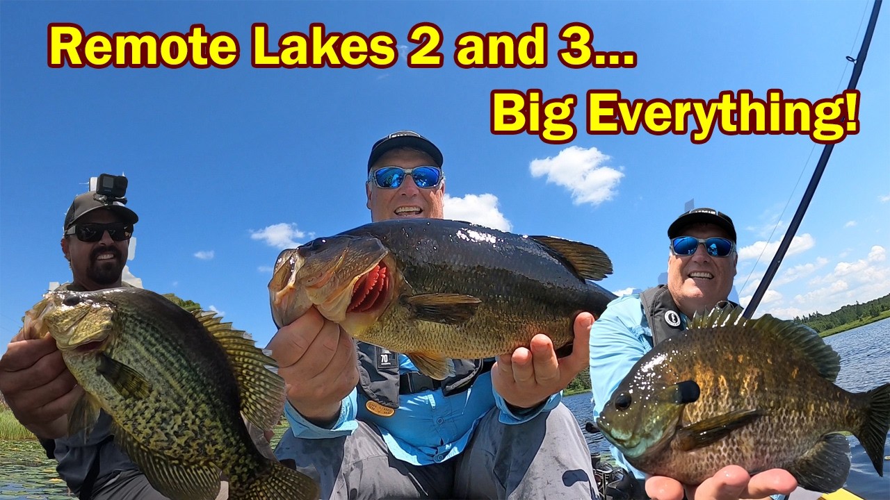 Remote Lakes Two and Three Big Fish Biting