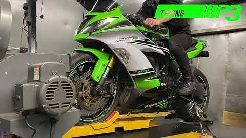 Kawasaki ZXR 636 Custom ECU Flash with K&N air filter and Std exhaust with Akrapovic silencer P3 Tun