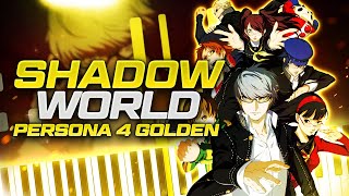 Shadow World - Persona 4 Golden | Shoji Meguro // Piano Synthesia Cover & Tutorial видео