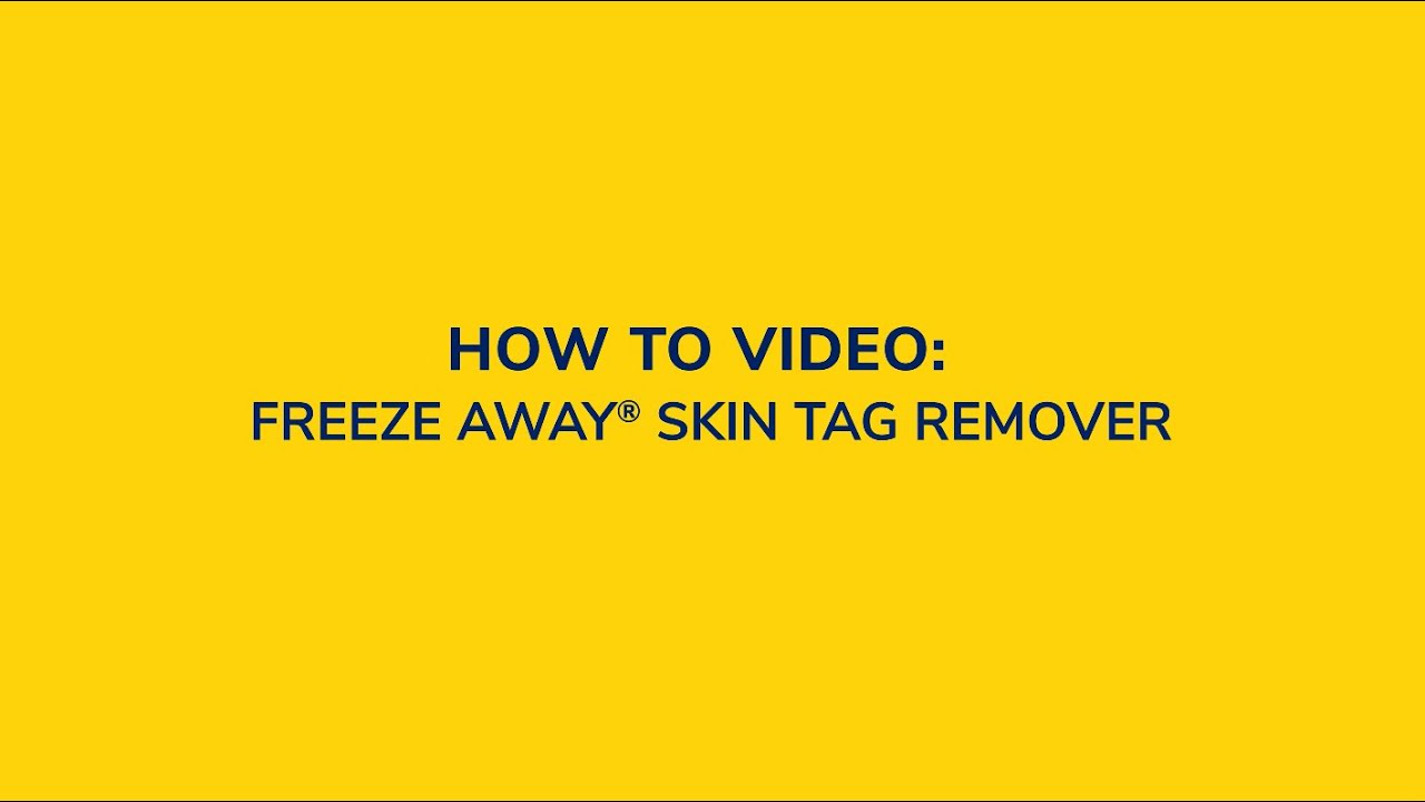 How To Use Dr Scholl s Freeze Away Skin Tag Remover YouTube How To Use Dr Scholl s Freeze Away Skin Tag Remover YouTube