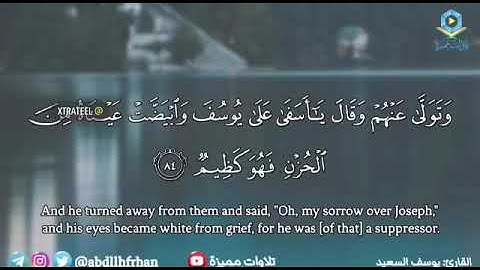 القارئ الشيخ (يوسف السعيد )