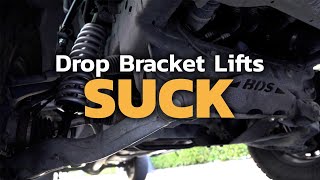 Drop Bracket Lifts - Pros and Cons. Mostly Cons