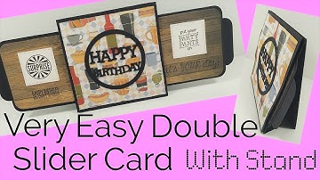 Easy Double Slider Card With Stand | Video Tutorial