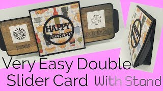 Easy Double Slider Card With Stand | Video Tutorial