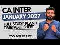 CA Inter January 2027 | Perfect Study Plan &amp; Smart Strategy! #jan27 #cainter