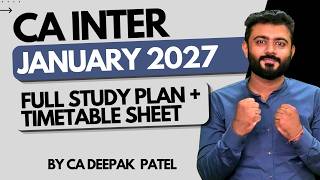 CA Inter January 2027 | Perfect Study Plan & Smart Strategy! #jan27 #cainter
