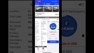 Bidding And Winning A Lexus From Copart Auction