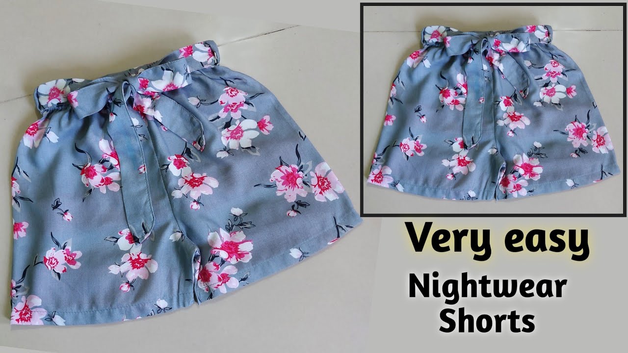 Very Easy Nightwear Shorts Cutting and Stitching/DIY Shorts for girls/Style by Radhika