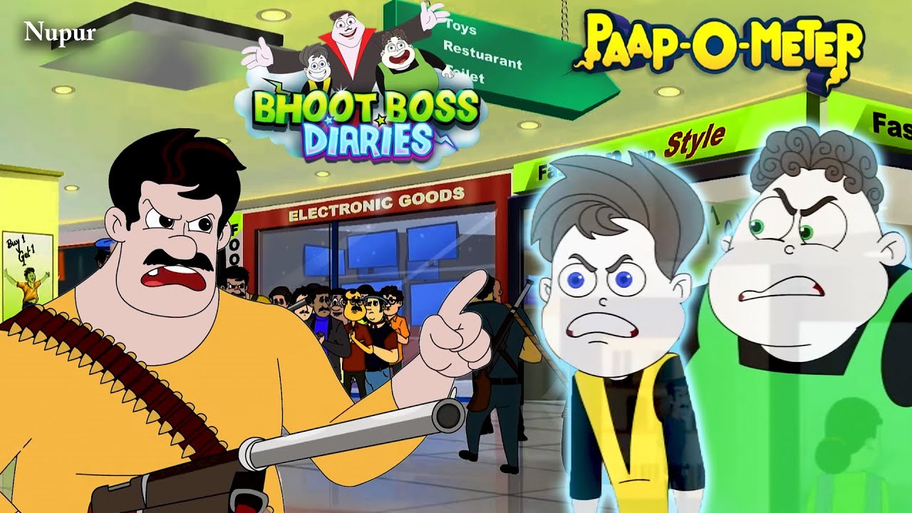 Shopping Mall में चोरी | Paap-O-Meter | Bhoot Boss Latest Episode | Kids Cartoon